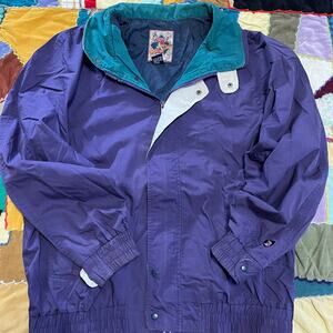 Vintage Jansport Purple and Turquoise Green Jacket Large